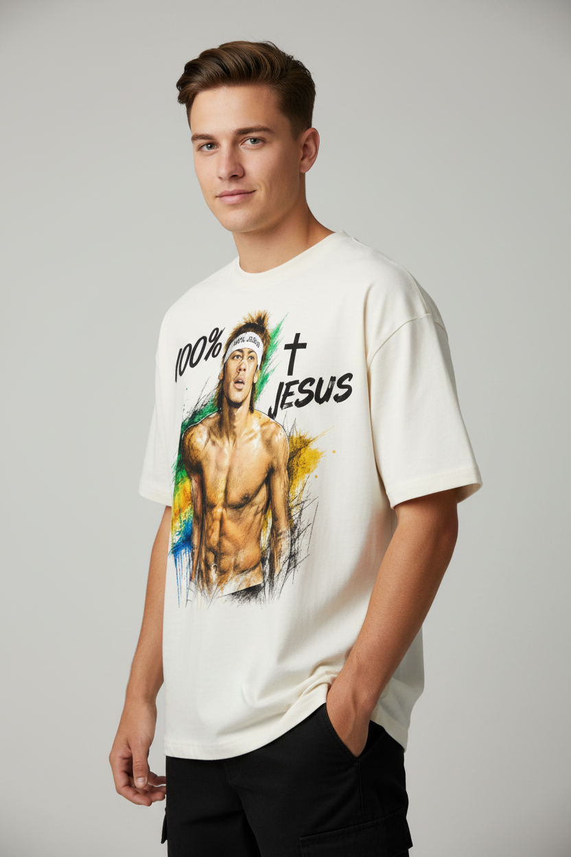 100% Jesus Shirt Lifestyle Mockup