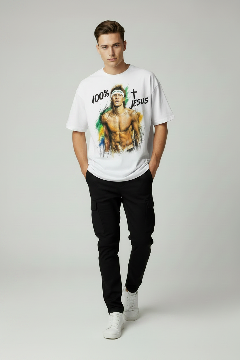 100% Jesus Weiß - Cool Editorial