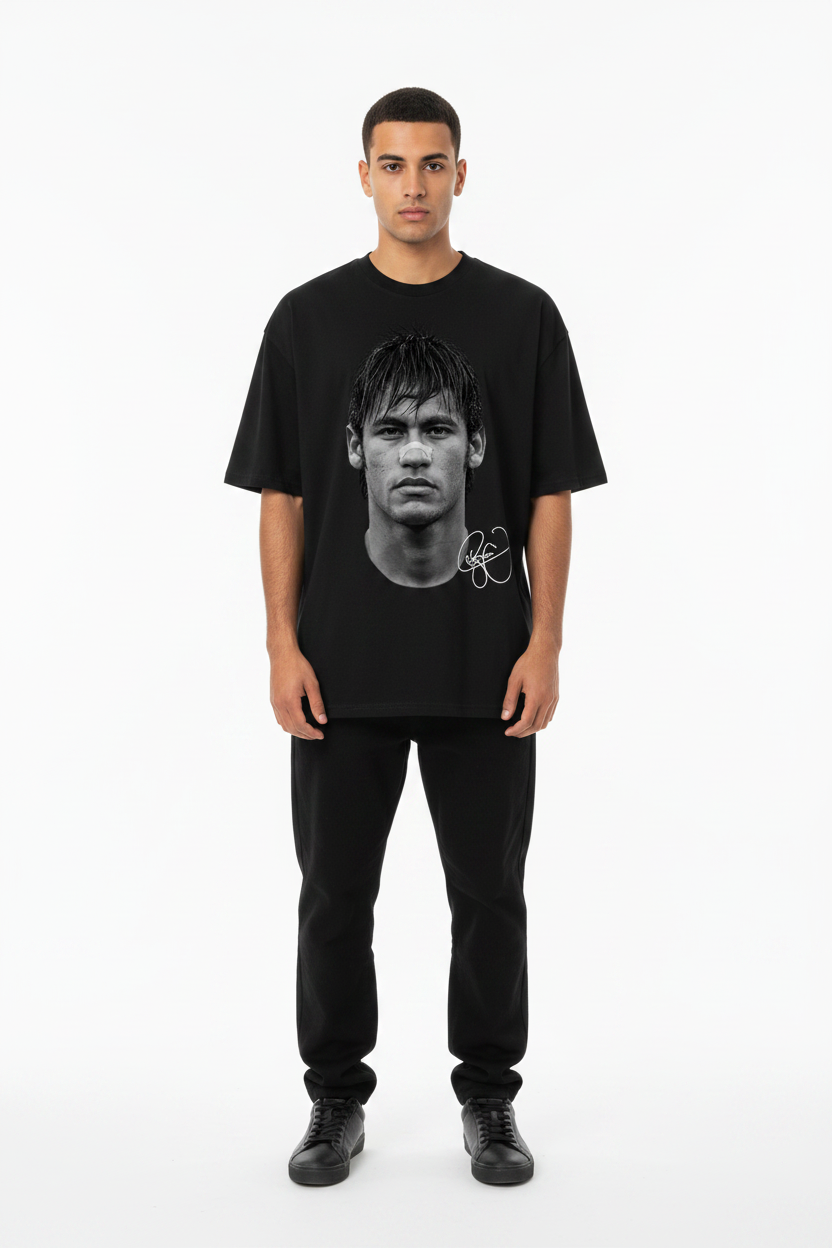 Neymar Front Print T-Shirt