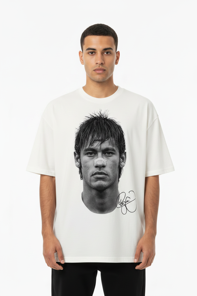 Neymar Shirt Weiß Closer Crop
